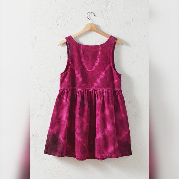 Urban Outfitters Kimchi Blue Tie-Dye Corduroy Babydoll Mini Dress Small - Picture 6 of 6
